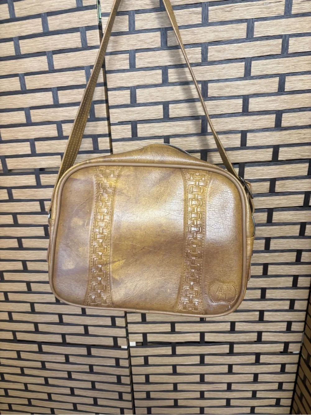 American tourister brown carry on bag